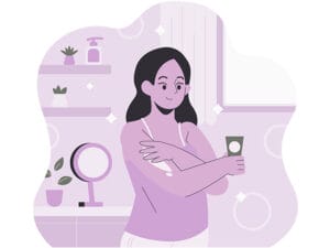 Applying Comizla Cream